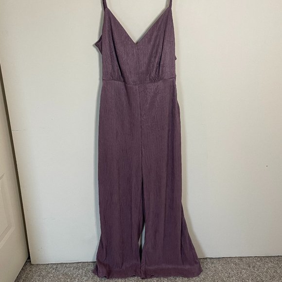 NWT Lulu's Get the Groove Jumpsuit (Purple - Size Medium) - Picture 4 of 6